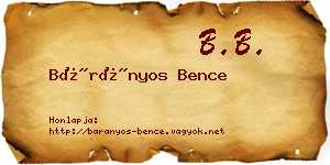 Bárányos Bence névjegykártya